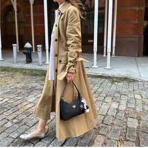 H&M Leather Silver Flats